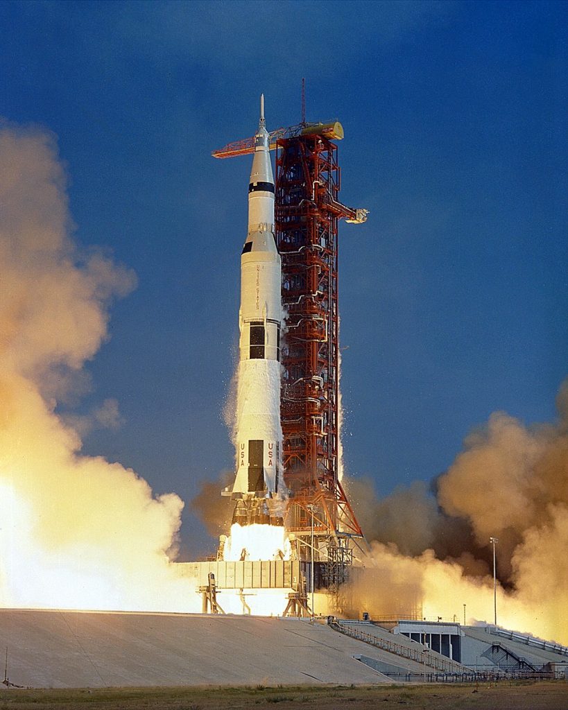 The Apollo 11 Saturn V rocket
